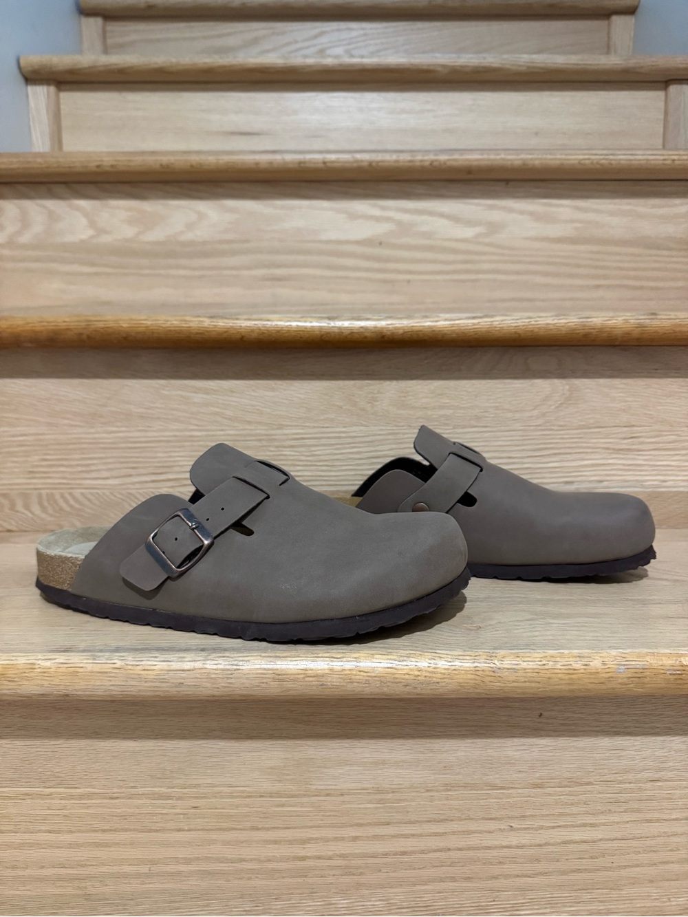 Taupe Boston-Style Clogs – Birkenstock Dupe – Size 11